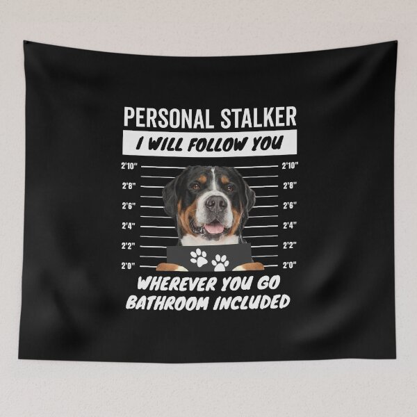 Item preview, Personal Stalker Dog – Greater Swiss Mountain Dog designed and sold by More Cute Dogs.