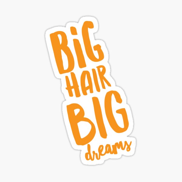 Big Hair Big Dreams sticker Sticker