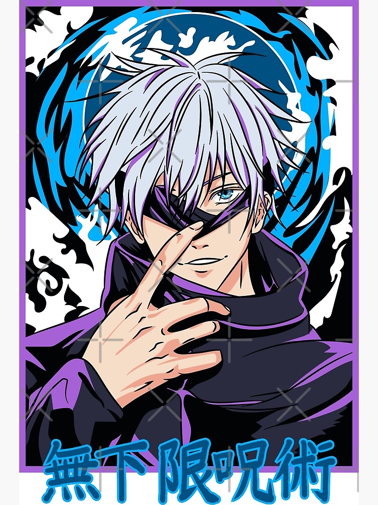 Gojo Satoru Jujutsu Kaisen Poster For Sale By Ihasartwork Redbubble