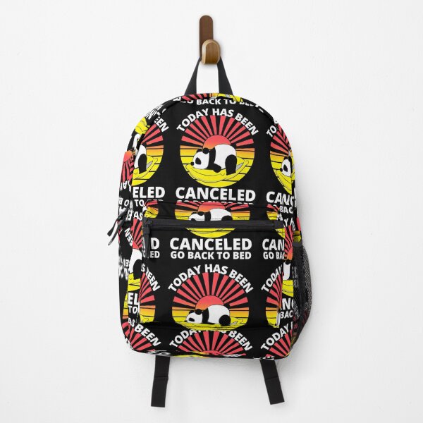 Item preview, Today Has Been Canceled Go Back To Bed Funny Panda designed and sold by RGRamsey.