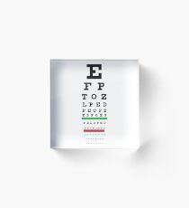 Eye Chart Acrylic Block