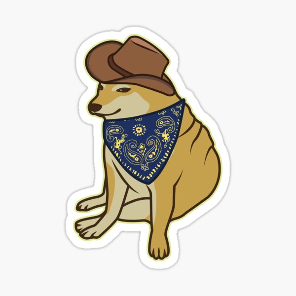 Item preview, Cowboy Cheems designed and sold by Rzera-.