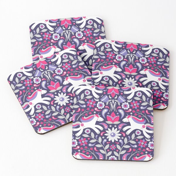 Item preview, Prancing Unicorn Floral designed and sold by robyriker.