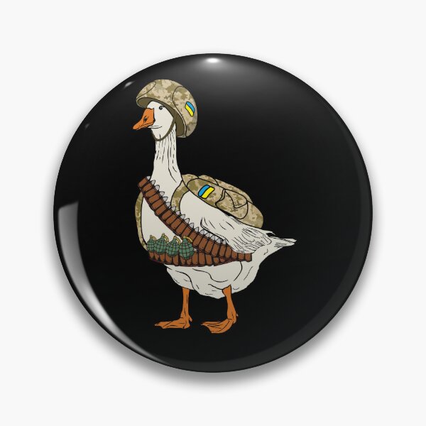 Item preview, Ukrainian Combat Goose Military Army Solder Funny Prank Stand With Ukraine  designed and sold by alenaz.