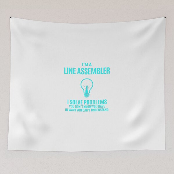 Item preview, Line Assembler - I Solve Problems Job Gift designed and sold by melissaval2.