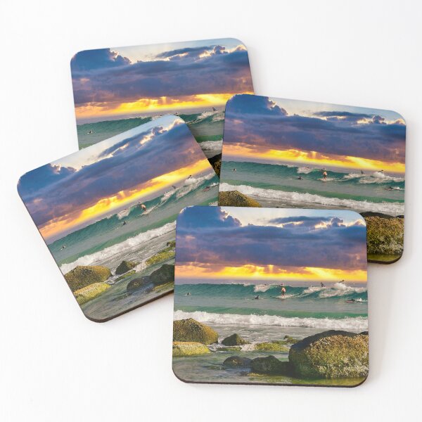 Item preview, Surfing at Currumbin designed and sold by hanspeder.redbubble.com.