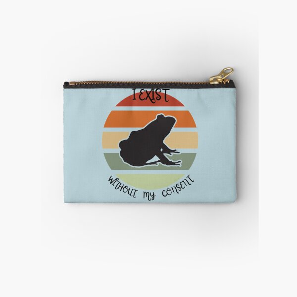 Item preview, I Exist Without My Consent, funny quote with frog    designed and sold by litzyminhodges.