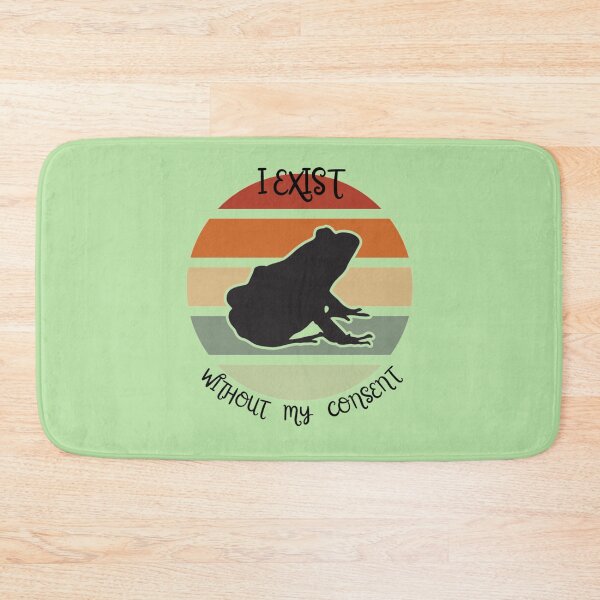 Item preview, I Exist Without My Consent, funny quote with frog    designed and sold by litzyminhodges.