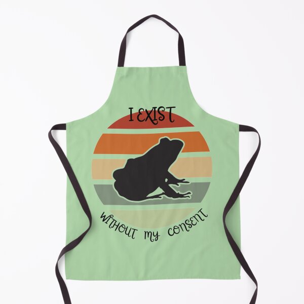 Item preview, I Exist Without My Consent, funny quote with frog    designed and sold by litzyminhodges.