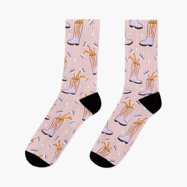 Item preview, Retro Y2K Rain Boots with abstract florals Repeat Pattern designed and sold by wecouldall-be.