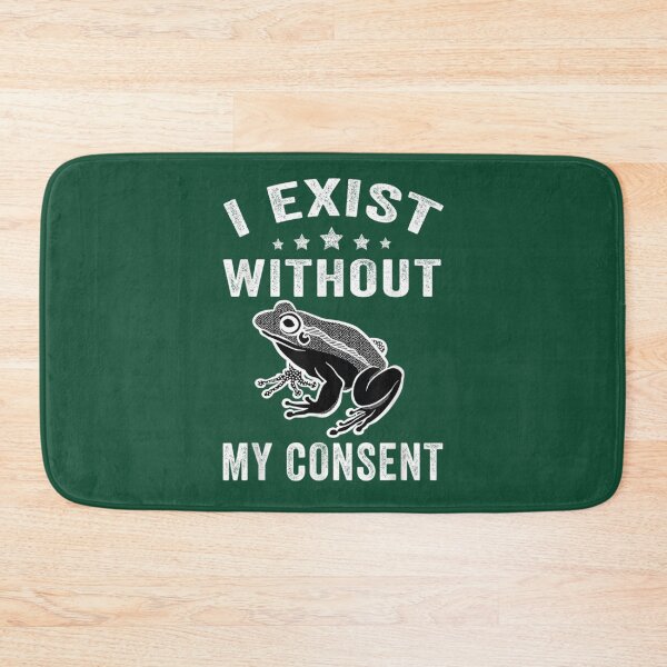 Item preview, I Exist Without My Consent Funny Frog Retro Vintage    designed and sold by litzyminhodges.