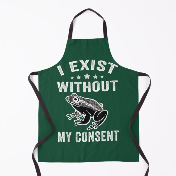 Item preview, I Exist Without My Consent Funny Frog Retro Vintage    designed and sold by litzyminhodges.