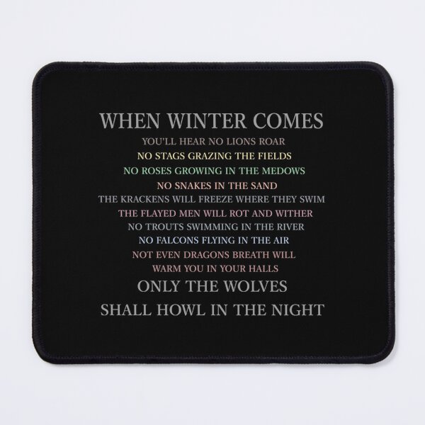 Item preview, When winter comes... Classic . designed and sold by hugerrsmaine.