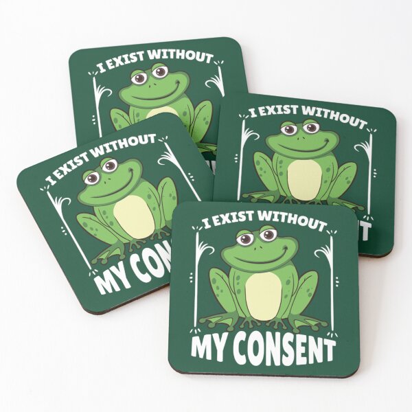 Item preview, I Exist Without My Consent Frog   designed and sold by litzyminhodges.