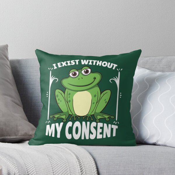 Item preview, I Exist Without My Consent Frog   designed and sold by litzyminhodges.