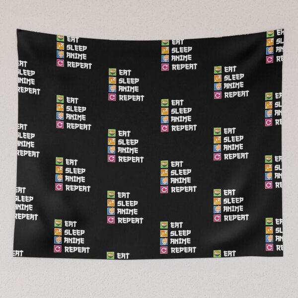 Item preview, Eat sleep anime repeat designed and sold by Pularts Store.