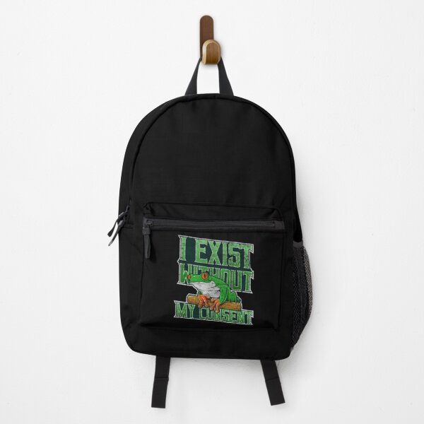 Item preview, I Exist Without My Consent Frog Funny Surreal Meme designed and sold by litzyminhodges.