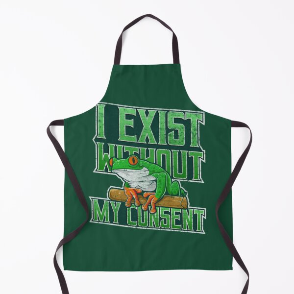 Item preview, I Exist Without My Consent Frog Funny Surreal Meme designed and sold by litzyminhodges.