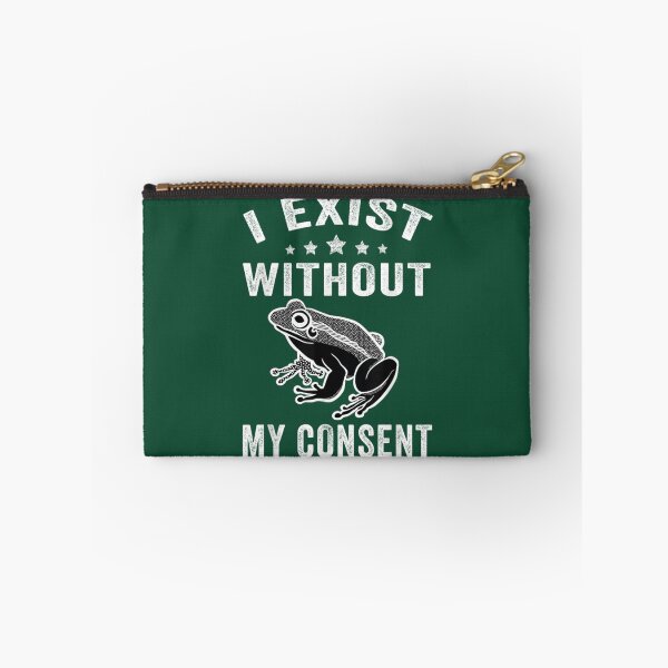 Item preview, I Exist Without My Consent Funny Frog Retro Vintage    designed and sold by litzyminhodges.