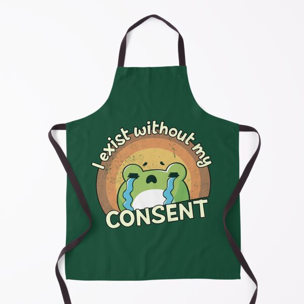 Item preview, I Exist Without My Consent Funny Frog Surreal Meme Depressed   designed and sold by litzyminhodges.
