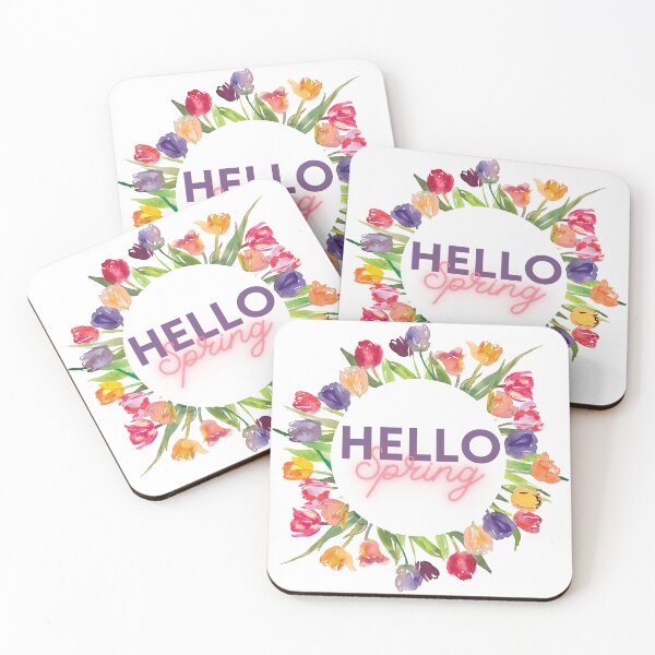 Item preview, Hello Spring Watercolor Tulip  designed and sold by MochaMeli.
