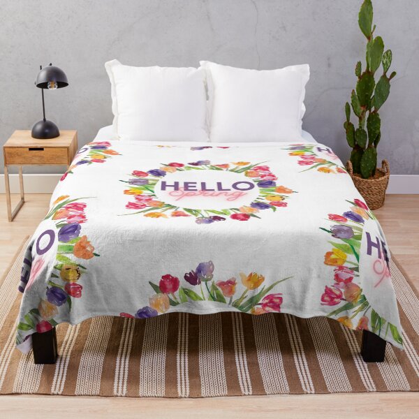 Item preview, Hello Spring Watercolor Tulip  designed and sold by MochaMeli.