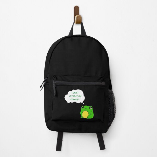 Item preview, I Exist Without My Consent, cute funny frog designed and sold by litzyminhodges.