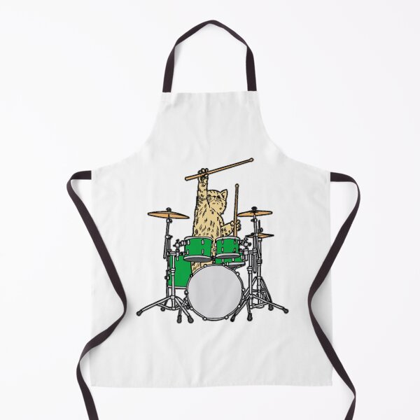 Item preview, Cat drummer designed and sold by ElizabethNajma.
