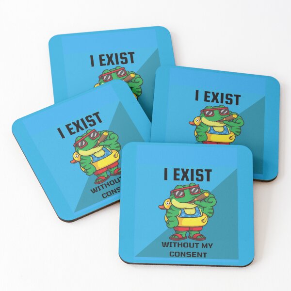 Item preview, I Exist Without My Consent, Funny Frog Graphic  designed and sold by litzyminhodges.