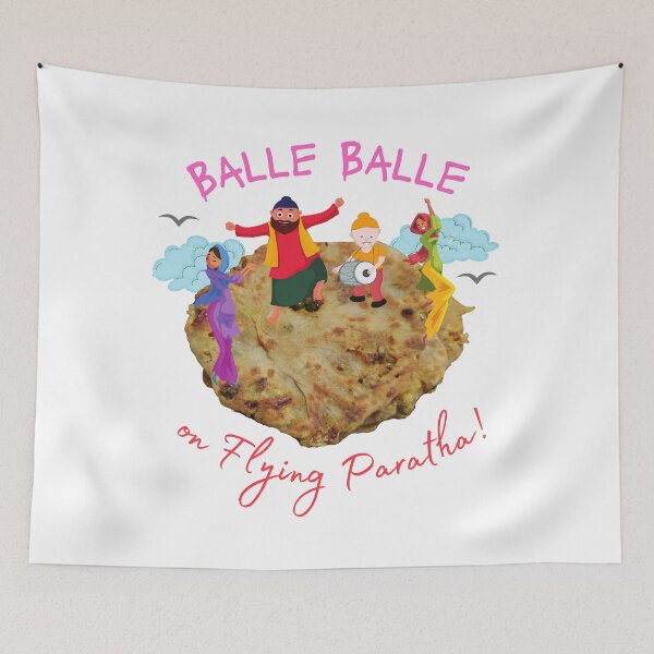 Item preview, Balle Balle on flying PARATHA! | Sky Bhangra | Funny Desi designed and sold by CosmicStory.