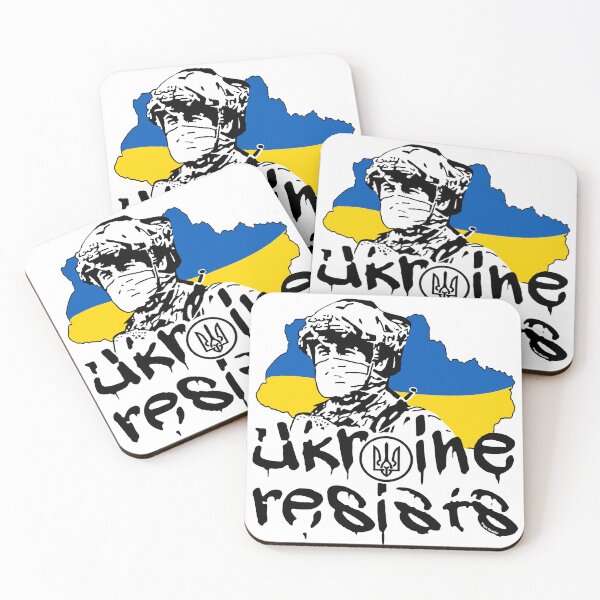 Item preview, Ukraine Resists; Ukrainian Resistance; designed and sold by StickerApe.