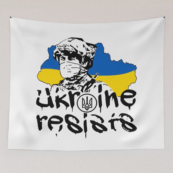 Item preview, Ukraine Resists; Ukrainian Resistance; designed and sold by StickerApe.