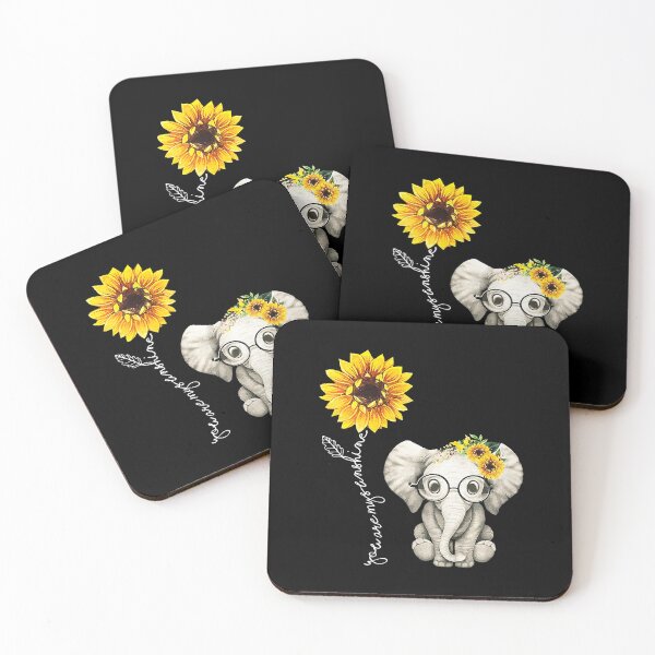 Item preview, You Are My Sunshine Hippie Sunflower Elephant designed and sold by SkylerKason.