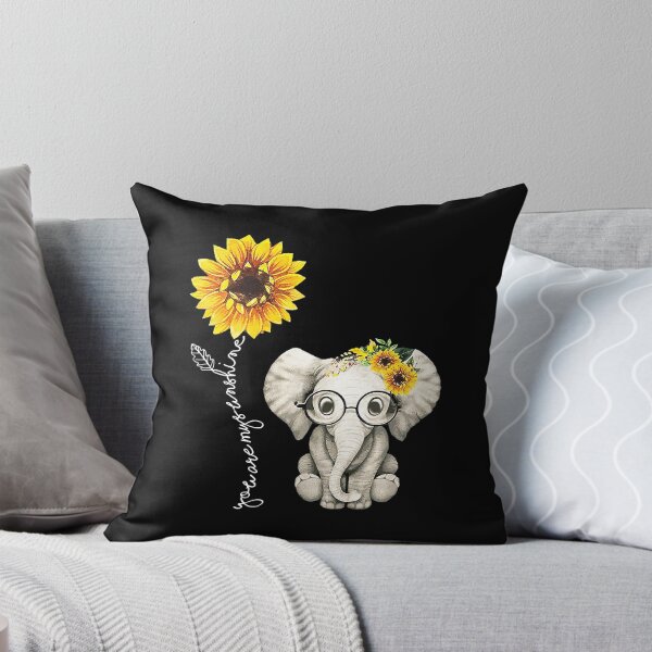 Item preview, You Are My Sunshine Hippie Sunflower Elephant designed and sold by SkylerKason.