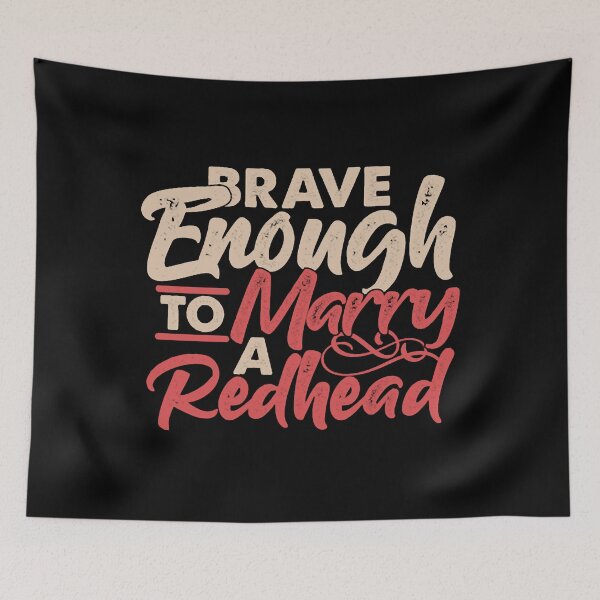 Item preview, Marry Redhead Redheads Husband Wife Ginger Gift designed and sold by ElizabethNajma.