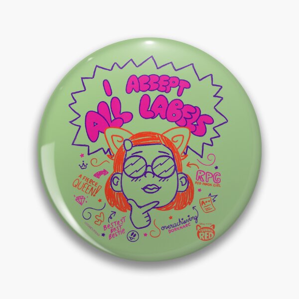 Item preview, Girl I Accept All Labels Doodle designed and sold by shapeofsun.