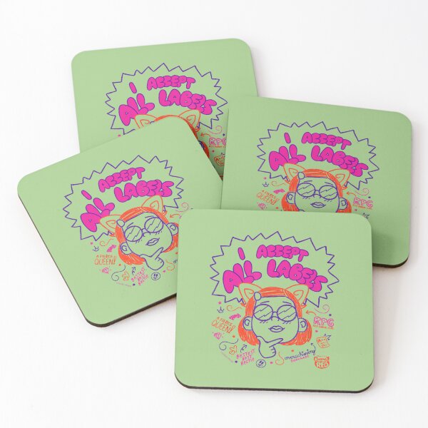 Item preview, Girl I Accept All Labels Doodle designed and sold by shapeofsun.
