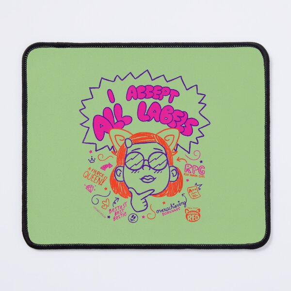Item preview, Girl I Accept All Labels Doodle designed and sold by shapeofsun.