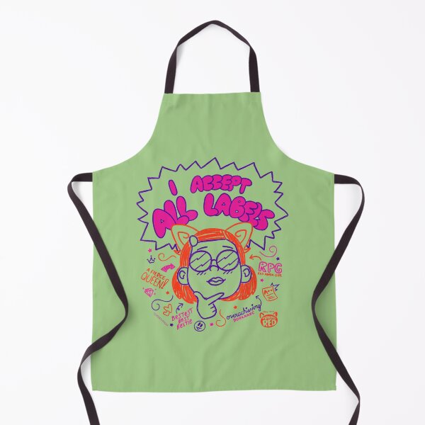 Item preview, Girl I Accept All Labels Doodle designed and sold by shapeofsun.