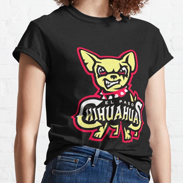 El Paso Chihuahuas T-Shirt from Homage. | Red | Vintage Apparel from Homage.