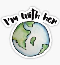 Pegatina Estoy con su madre tierra