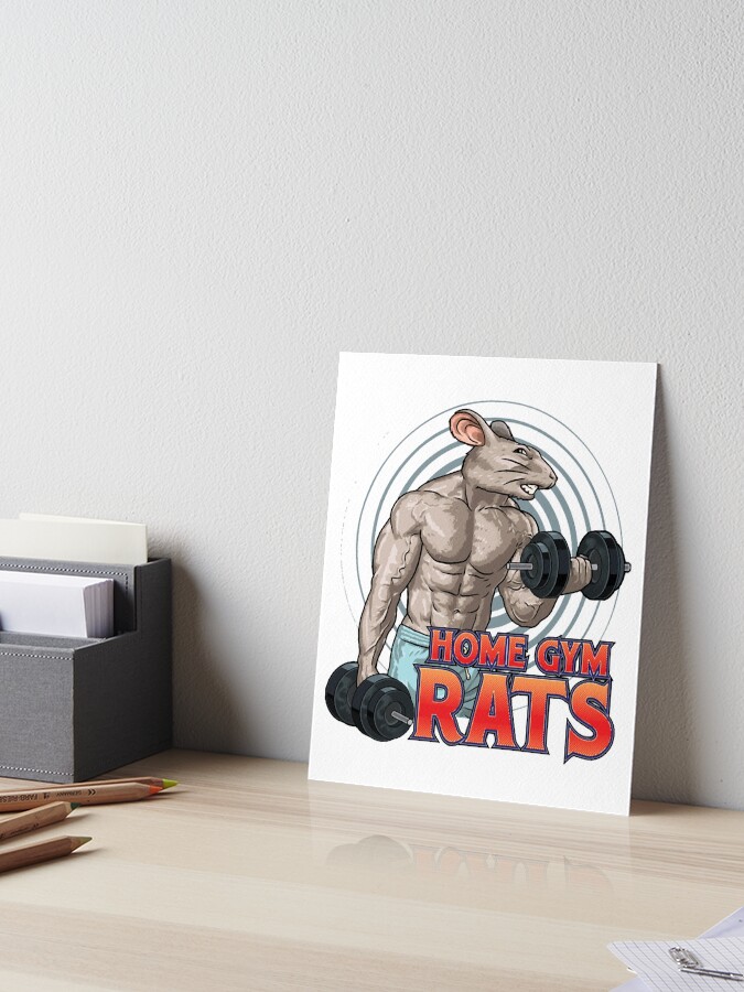 Gym Rat Wall Art, Canvas Prints, Framed Prints, Wall Peels