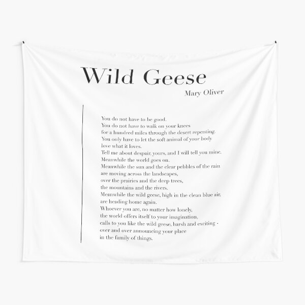 Wild Geese by Mary Oliver Tapestry