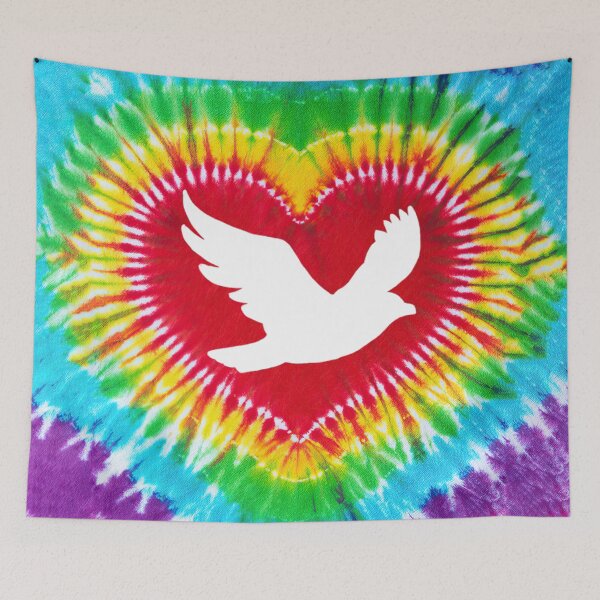 Item preview, Tie Dye Heart Bird designed and sold by chanchan79.