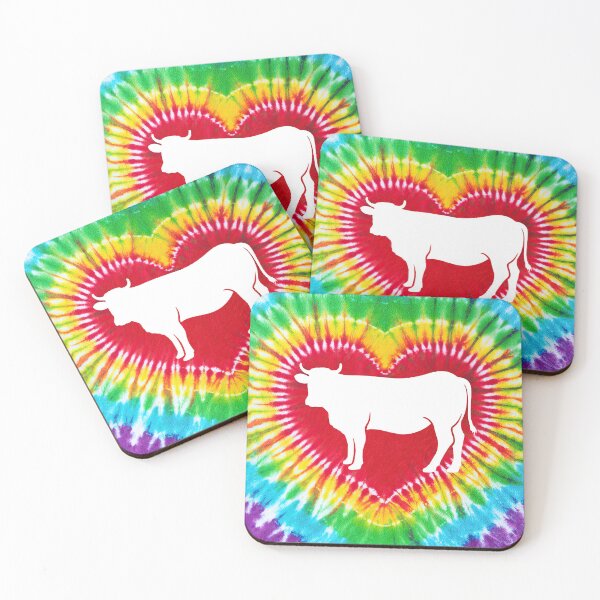 Item preview, Tie Dye Heart Cow designed and sold by chanchan79.