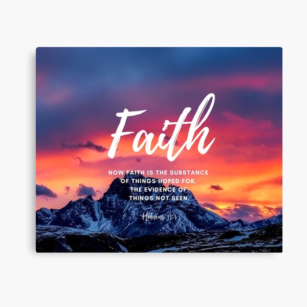 Hebrews 11:1 Faith NKJV Canvas Print