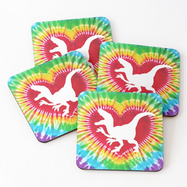 Item preview, Tie Dye Heart Dinosaur designed and sold by chanchan79.