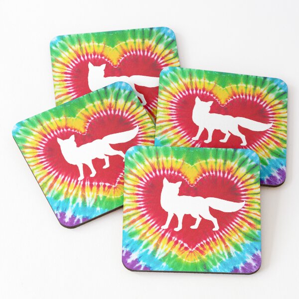 Item preview, Tie Dye Heart Fox designed and sold by chanchan79.