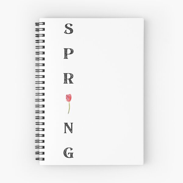 Item preview, SPRING Pink Tulip Vertical Black Text designed and sold by MochaMeli.