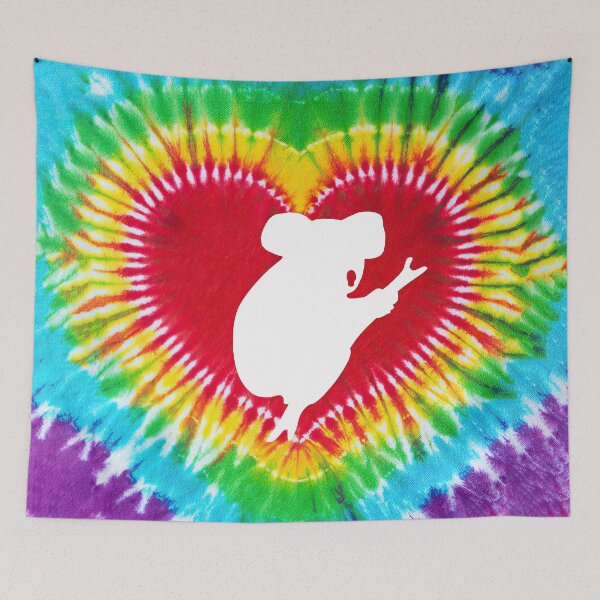 Item preview, Tie Dye Heart Koala designed and sold by chanchan79.